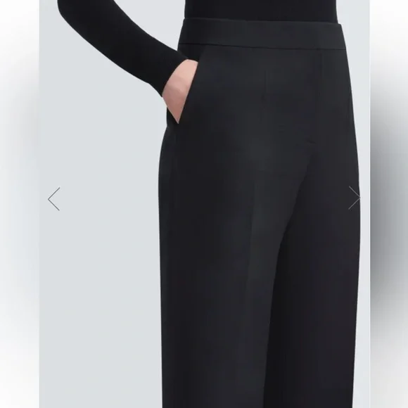 Lafayette 148 New York PLUS-SIZE WOOL-SILK CREPE GATES PANT size 18 - Picture 3 of 12